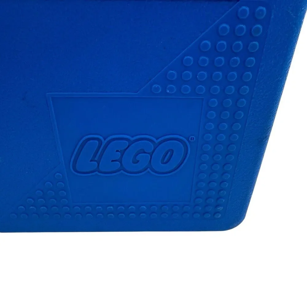 Vintage Blue Lego Storage Container Carrying Case Box USA Latch 90s Fast Ship